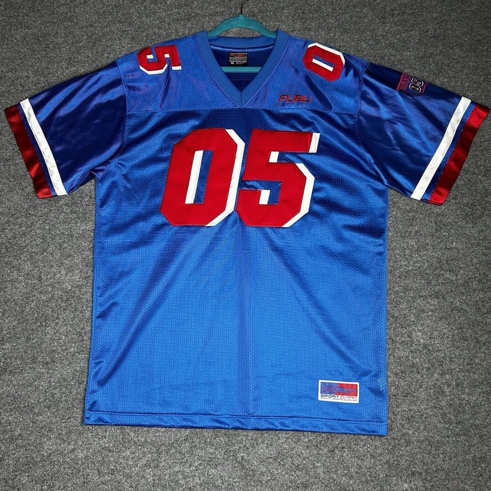 Vintage Y2k Fubu 05 Football Jersey Men Size Xl Streetwear Multicolor Hip Hop
